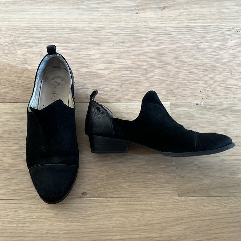 Sol Sana x Free People Black Suede Loafers, 37, 7
